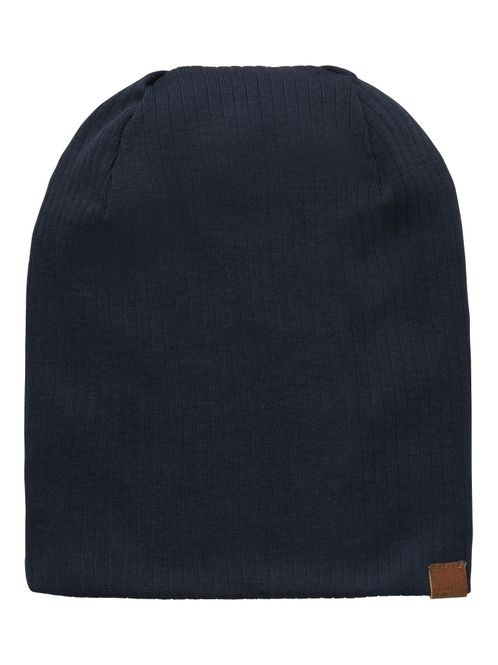 Hovedbilde Nknpmex mørkeblå ribbet lue