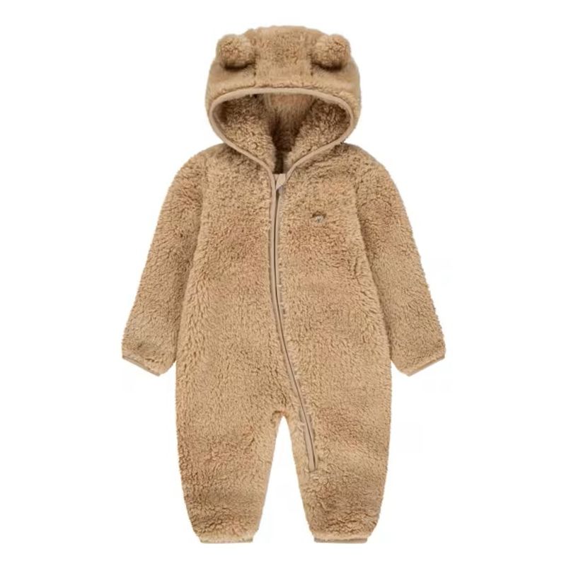 Lysebrun sherpa teddydress