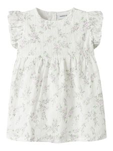 Hovedbilde Name it, Nbffriting hvit blomstrete kjole