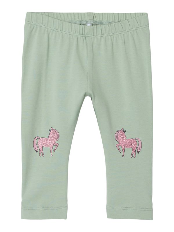 Nbfjennia dus grønn legging med hester