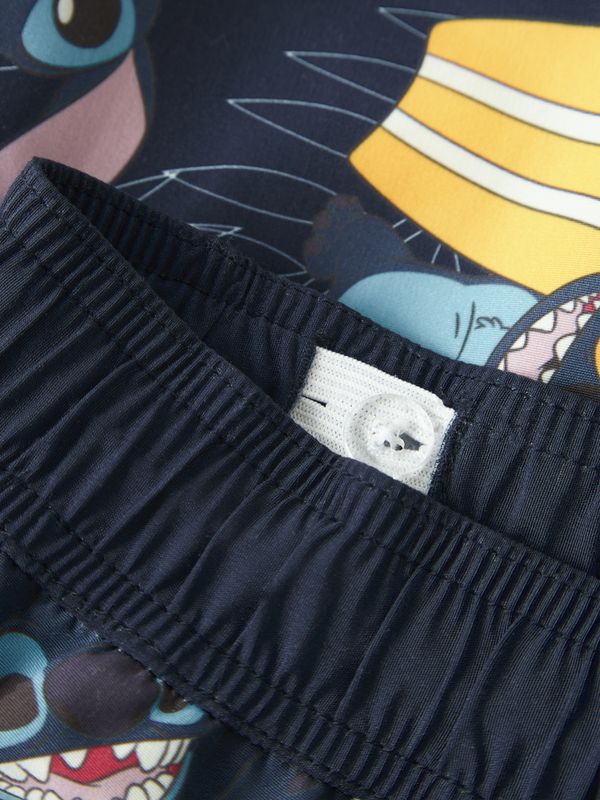 Nmmmouritz mørkeblå badeshorts med Stitch