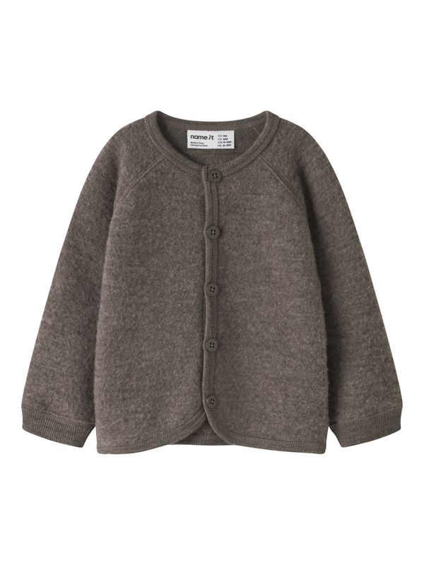 Nbfwmino brun ullcardigan