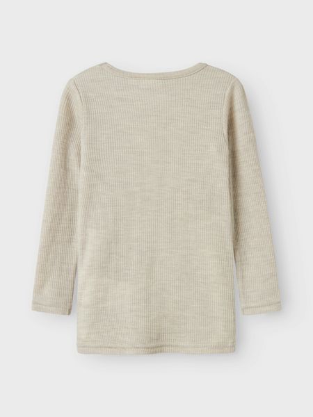 Name it, Nmnwax lys gråbeige ullgenser