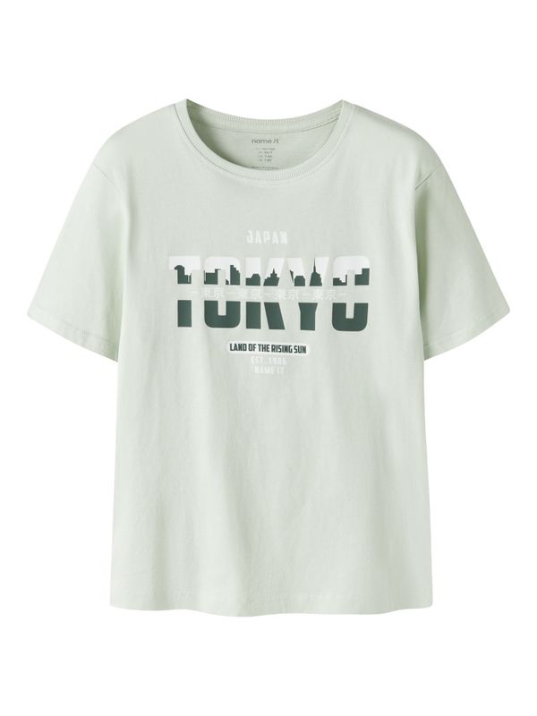 Nkmvilogo mintgrønn t-skjorte m/print