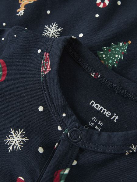 Name it, Nbnvismas m&oslash;rkebl&aring; julepysj m/m&oslash;nster