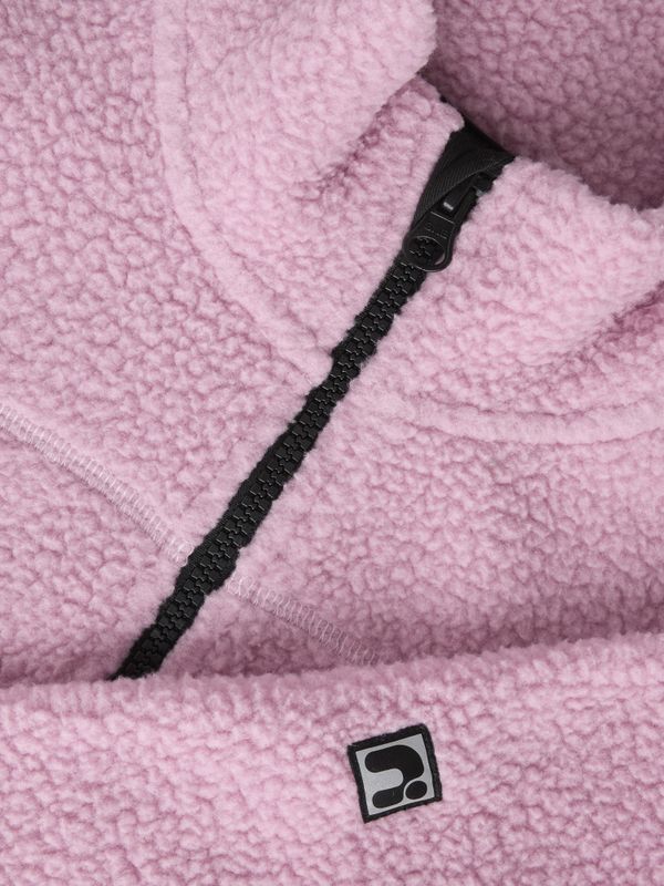 Nkfbulina rosa teddy fleece jakke