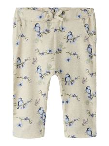 Hovedbilde Nbfbetty beige bukse med fugler