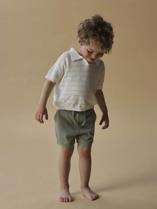 Nmmgago ribbet dus grønn shorts