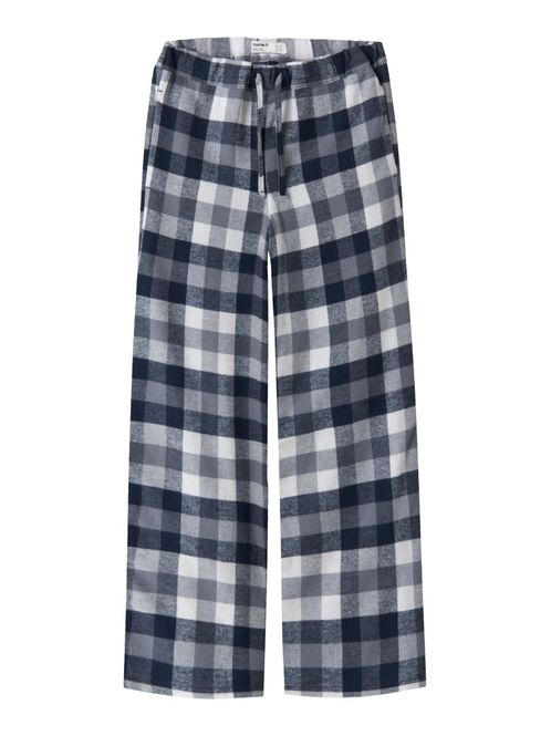 Hovedbilde Nkmraul mørkeblå/hvit rutete pysjbukse