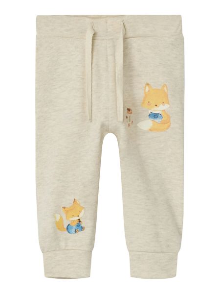 Name it, Nbmloxy beige melert joggebukse m/rev