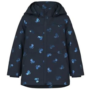 Hovedbilde Name it, Nmmmax m&oslash;rkebl&aring; vindjakke m/ traktorer