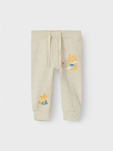 Name it, Nbmloxy beige melert joggebukse m/rev