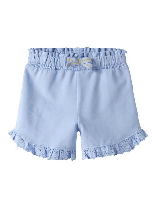 Hovedbilde Nmfdims blå sweat shorts med rysjer