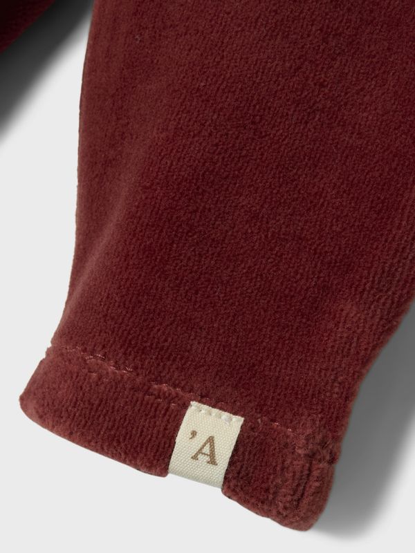 LilA'telier, Nbfsaga rustrød velour bukse