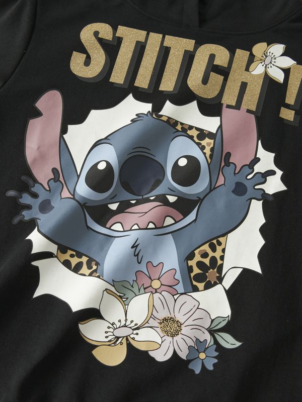Nkfjynda Stitch sort hettegenser 