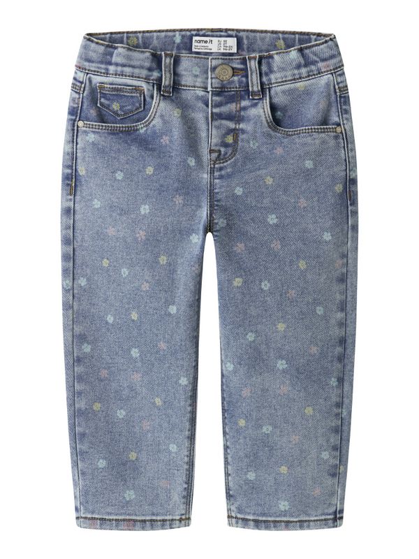 Nmfbella myk jeans med blomster
