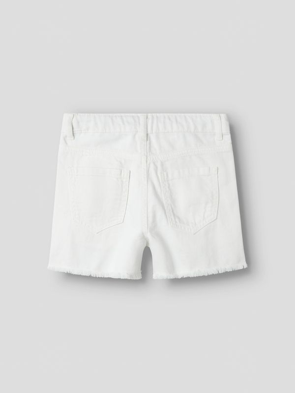 Nkfrose hvit mom shorts