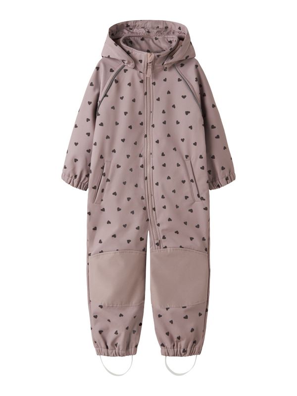 Nmfalfa08 gammelrosa softshelldress m/hjerter