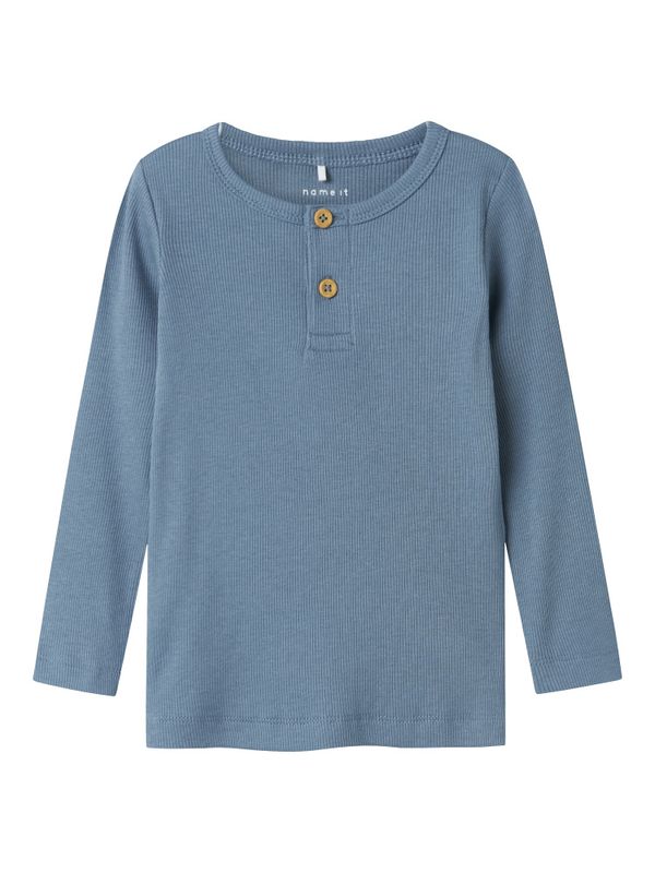 Name it, Nmmkab blå ribbet genser