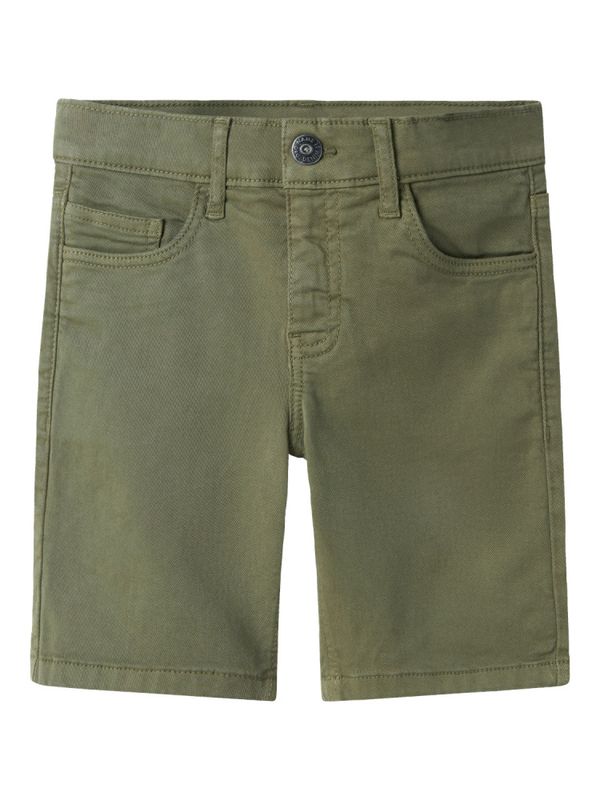 Nkmsilas mosegrønn twill shorts