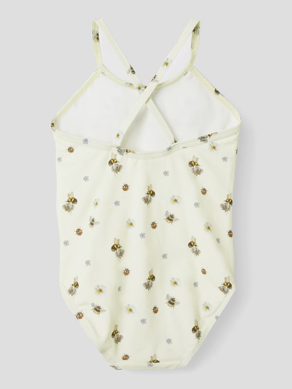 LilA'telier, Nmfhelgina lys beige badedrakt m/ insekter