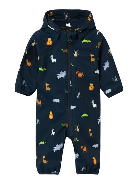 Name it, Nbmalfa08 mørkeblå softshelldress m/dyr