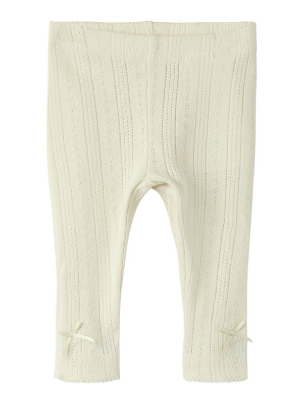 Nbfophelia offwhite slim legging m/mønster i stoffet