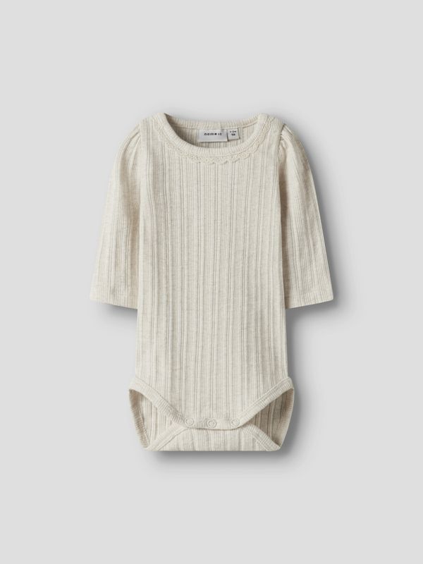 Nbfbarba beige body m/ blondekrage