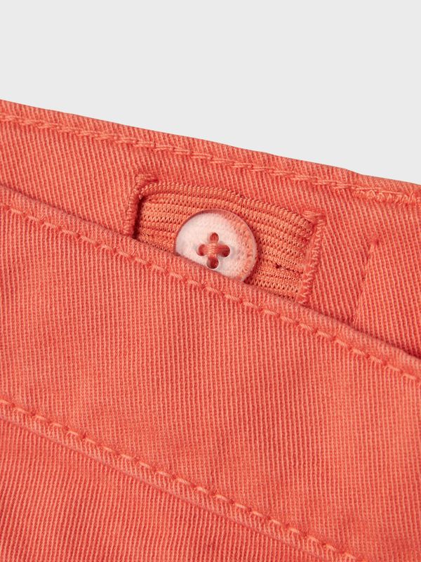 Nkmsilas orange twill shorts