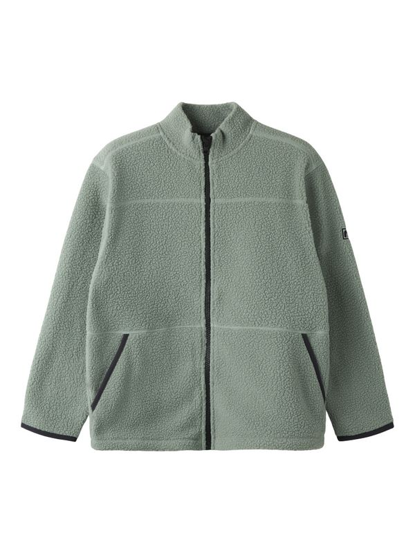 Nkmbulin grønn teddy fleece jakke