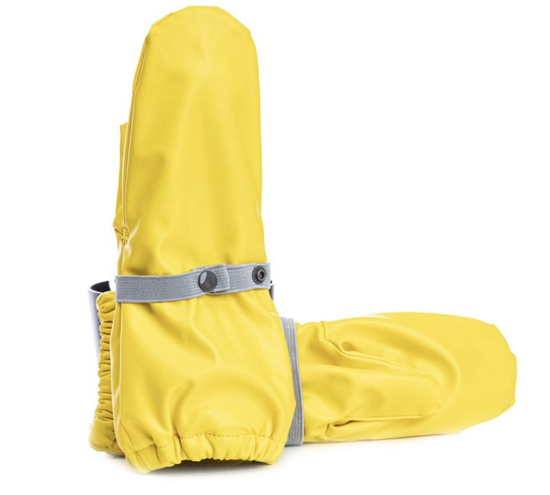 Gule regnvotter m/ fleece