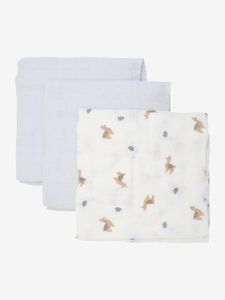 Hovedbilde Pippi, 3-pk lysebl&aring; gulpekluter m/lamaer