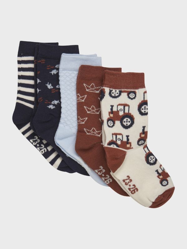 Minymo, 5pk sokker m/ mønster