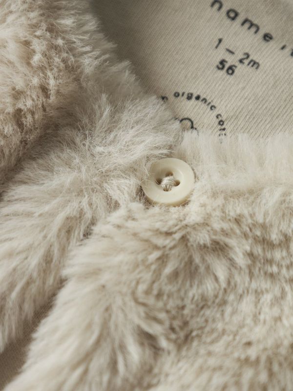 Nbftacathy beige pelsvest 