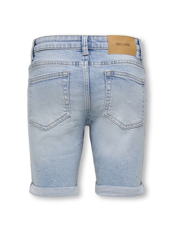 Osjply lys blå regular denimshorts